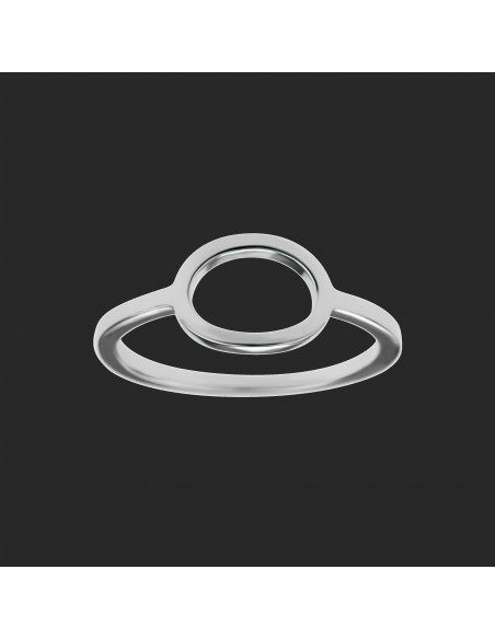 An. minimalista oval calado