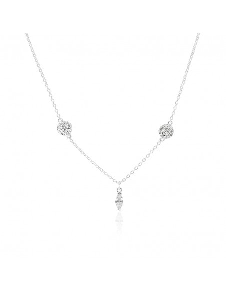 Conj. collar 1 piedra semilla y 2 chapi