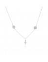 Conj. collar 1 piedra semilla y 2 chapi