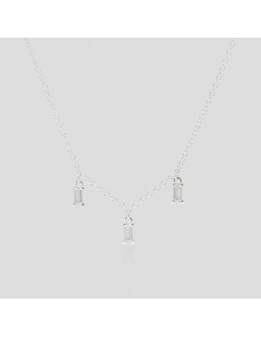 Collar de piedras rectangulares