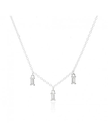 Collar de piedras rectangulares