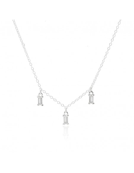 Collar de piedras rectangulares