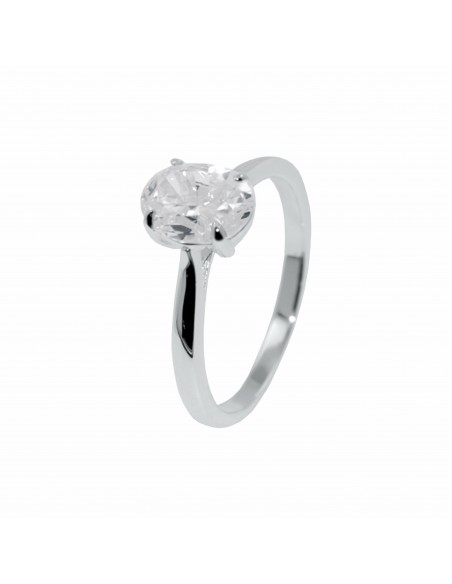An. solitario con piedra oval grande
