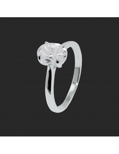 An. solitario con piedra oval grande