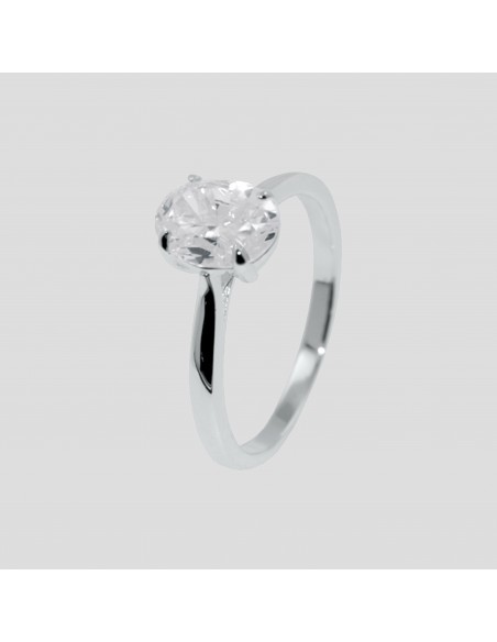 An. solitario con piedra oval grande
