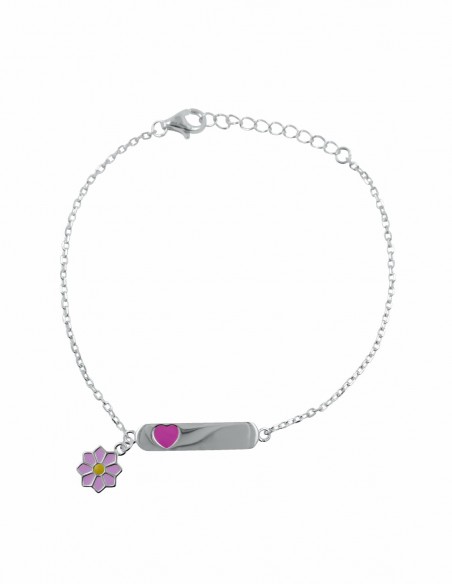 Pul. identidad c/corazon y margarita rosa