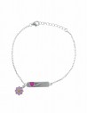 Pul. identidad c/corazon y margarita rosa