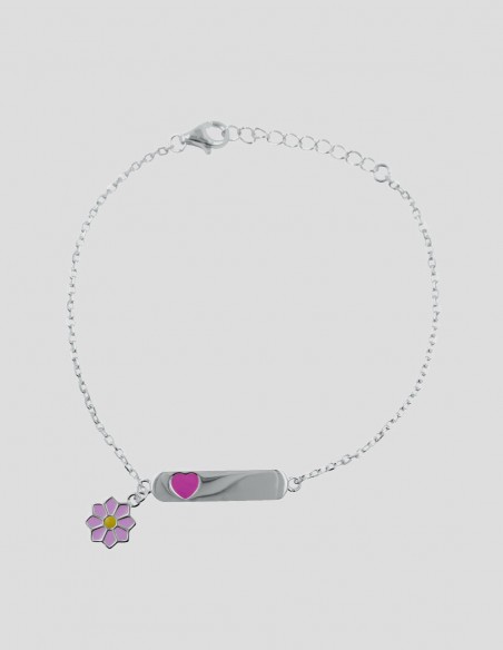 Pul. identidad c/corazon y margarita rosa