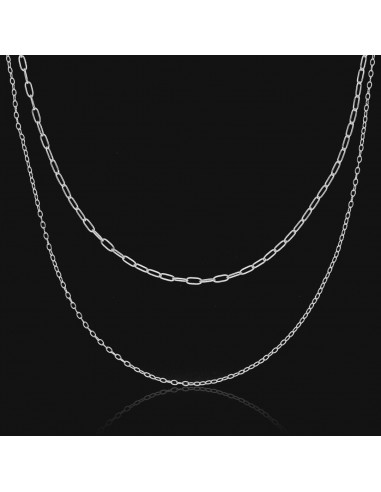 Cad. 2 largos  y 2 eslabones x 46cm y...
