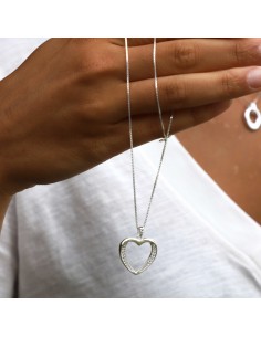 Conj c/dije corazon  calado... 2