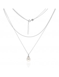 Collar 2/largos c/perla y...