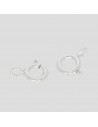 Argollas Nº1 Ag  6mm x 6mm (12 pcs)