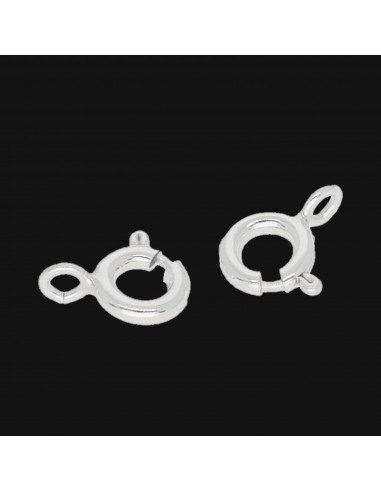 Argollas Nº1 Ag  6mm x 6mm (12 pcs)