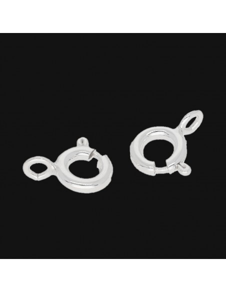 Argollas Nº1 Ag  6mm x 6mm (12 pcs)