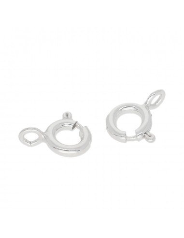 Argollas Nº1 Ag  6mm x 6mm (12 pcs)