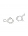 Argollas Nº1 Ag  6mm x 6mm (12 pcs)