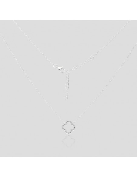 Conj .c/flor c/piedras 42 cm + 5 cm exte