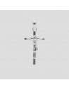 Cruz palito c/cristo 25 mm x 15mm + argolla