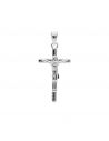 Cruz palito c/cristo 25 mm x 15mm + argolla