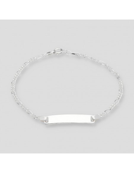 Pul.identidad cartier c/chapa de 3 cm largo  19 cm llargo pulsera