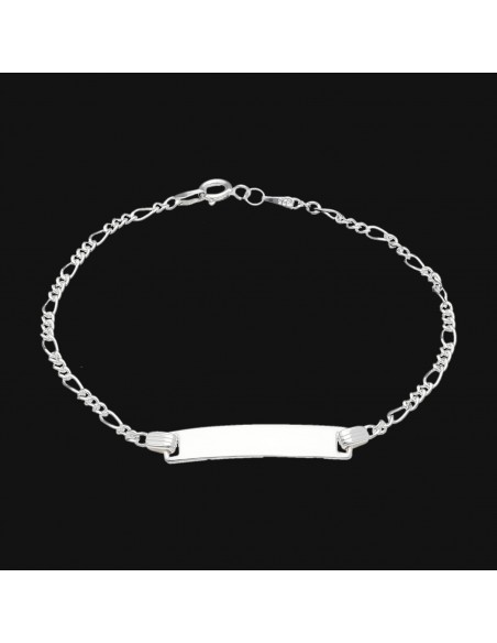 Pul.identidad cartier c/chapa de 3 cm largo  19 cm llargo pulsera