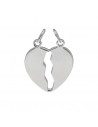 Dije corazon para partir 18 mm x 18 mm + argolla