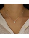 Conj.c/PERIDOTO de 5 mm  tipo Lady Di