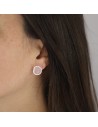 Tor.c/ quarzo rosa facetada de 10mmx 9mm y zc