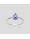 An. solitario c/piedra violeta lagrima y zc