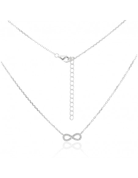 Conj. infinito 14 mmx 5mm c/piedra incorporado 42+ 5 cm largo