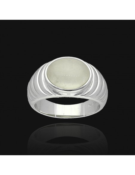 An..c/piedra lunar  12mm x 10mm cabuchon ancho