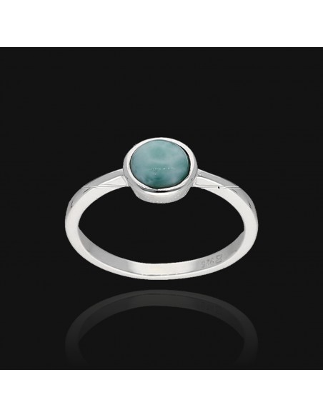 An.solitario c/larimar   6 mm bombe