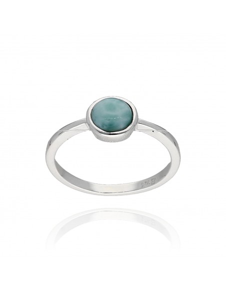 An.solitario c/larimar   6 mm bombe