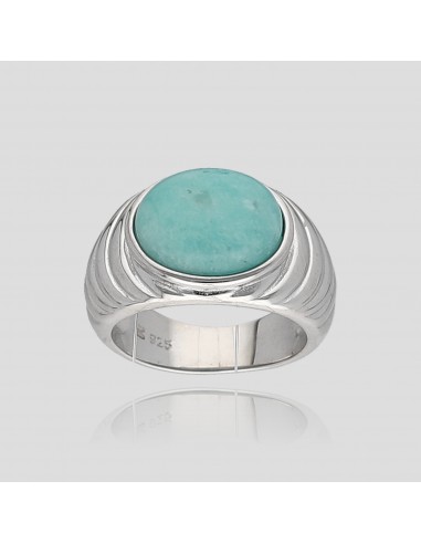 An. c/ amazonita cabuchon oval  12mm...