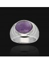 An.c/amatista natural 12mm x 10mm cabuchon ancho