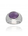 An.c/amatista natural 12mm x 10mm cabuchon ancho