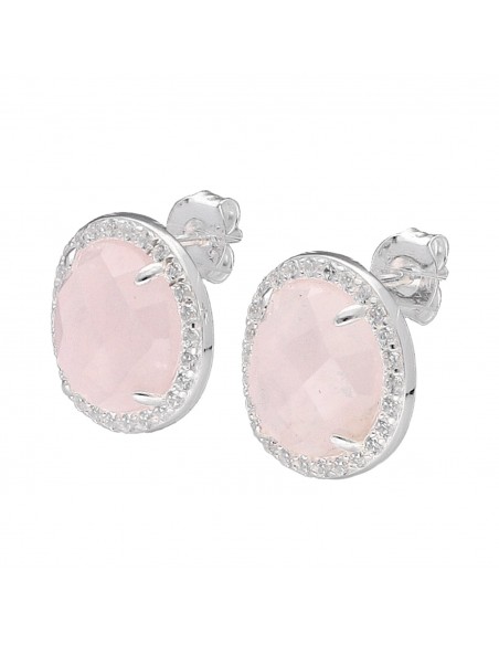 Tor.c/ quarzo rosa facetada de 10mmx 9mm y zc