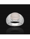 An. cuarzo rosa  12mm x 10mm cabuchon ancho