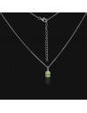 Con.peridoto de 6mm x 8mm engarse 4 puntas ,42+ 5 largo total