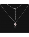 Con.c/cuarzo rosado cabuchon de 6 mm x 8 mm