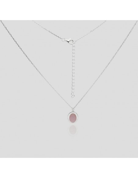 Con.c/cuarzo rosado cabuchon de 6 mm x 8 mm