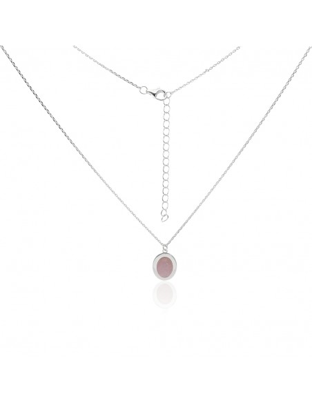 Con.c/cuarzo rosado cabuchon de 6 mm x 8 mm
