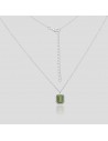 Conj.c/ peridoto de 6 x 8 mm engarse ingles largo total 42+ 5