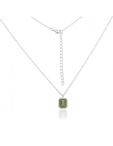 Conj.c/ peridoto de 6 x 8 mm engarse...