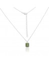 Conj.c/ peridoto de 6 x 8 mm engarse ingles largo total 42+ 5