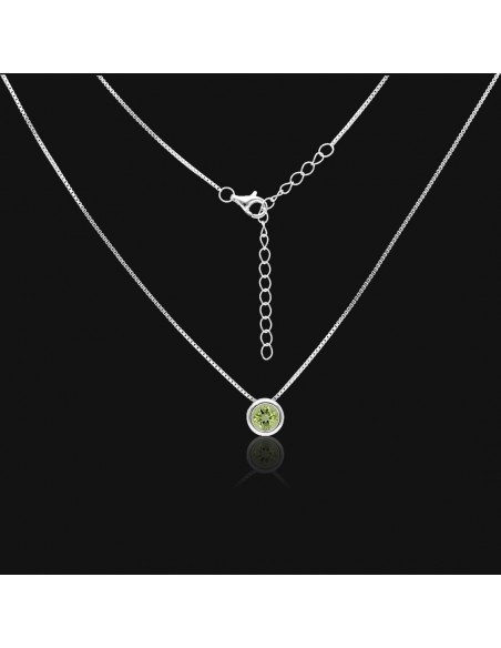 Con.punto de luz de 6 mm PERIDOTO ,largo total 42+5 cm