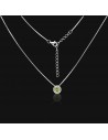 Con.punto de luz de 6 mm PERIDOTO ,largo total 42+5 cm