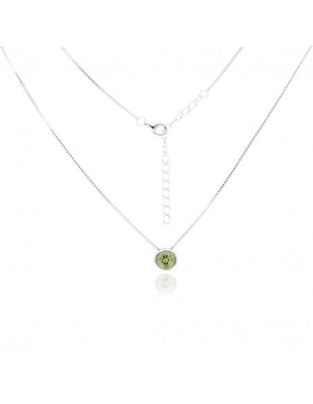Con.punto de luz de 6 mm PERIDOTO ,largo total 42+5 cm