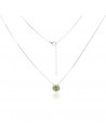 Con.punto de luz de 6 mm PERIDOTO ,largo total 42+5 cm
