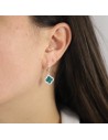 Tor. aro 11 mm  tipo Van Cleef c/malaquita y zc